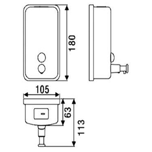 Atget 850ml Soap Dispenser SD-680H