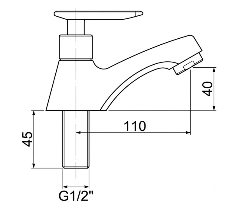 Abagno Basin Tap SDT-013-SS