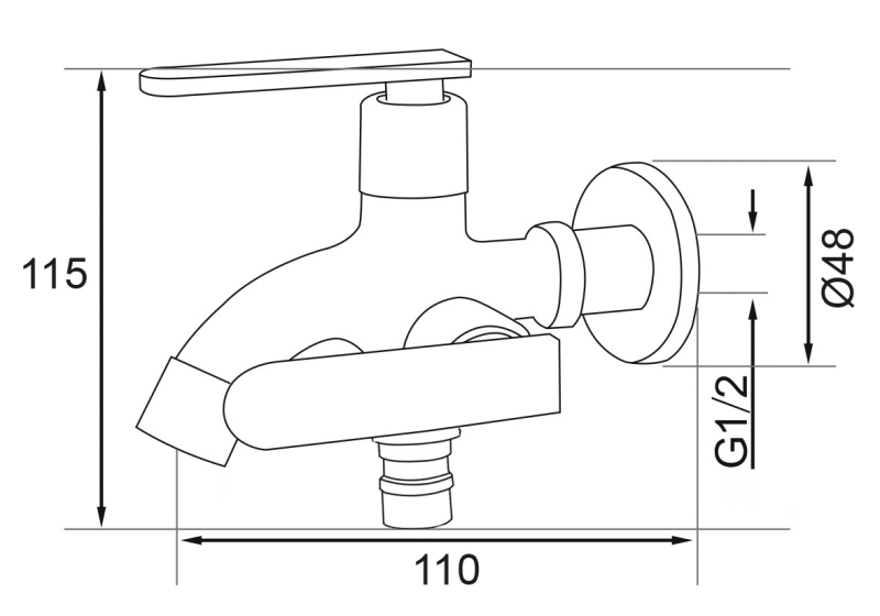 Abagno Two-Way Tap SDT-041-SC