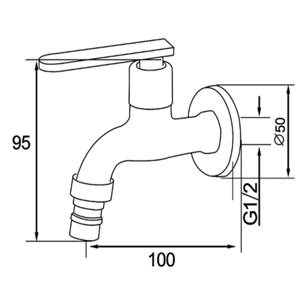 Abagno Hose Bib Tap SDT-083-SS