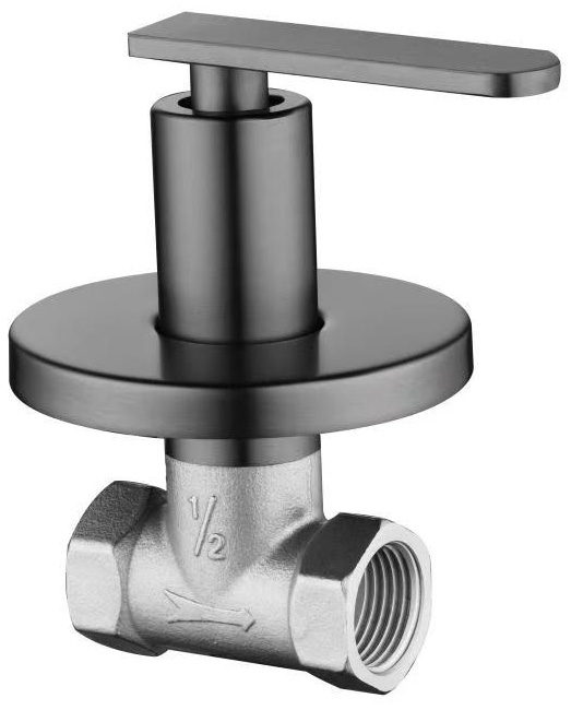 Abagno Quarter-Turn Concealed Stop Cock SDT-844-BN [Black Nickel] [1/2"]