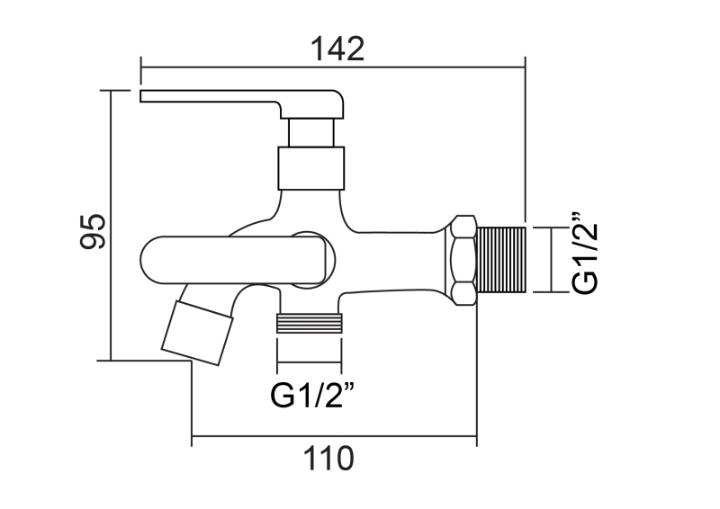 Abagno Two-Way Tap SET-041-SC