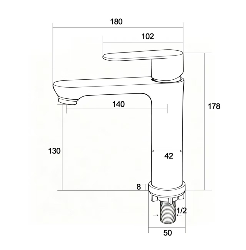 Abagno Basin Tap SGT-075-SS