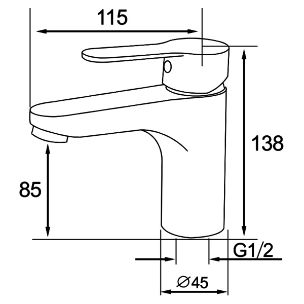 Abagno Basin Tap SHC-076-SS