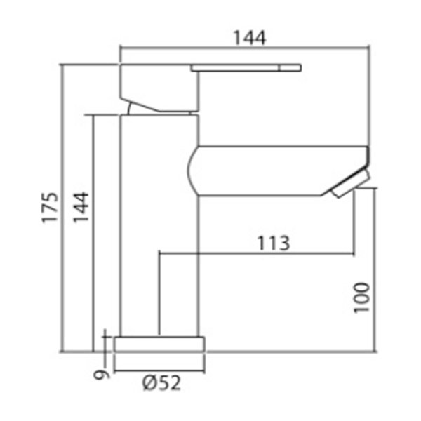 Abagno Basin Mixer SHM-077-SS