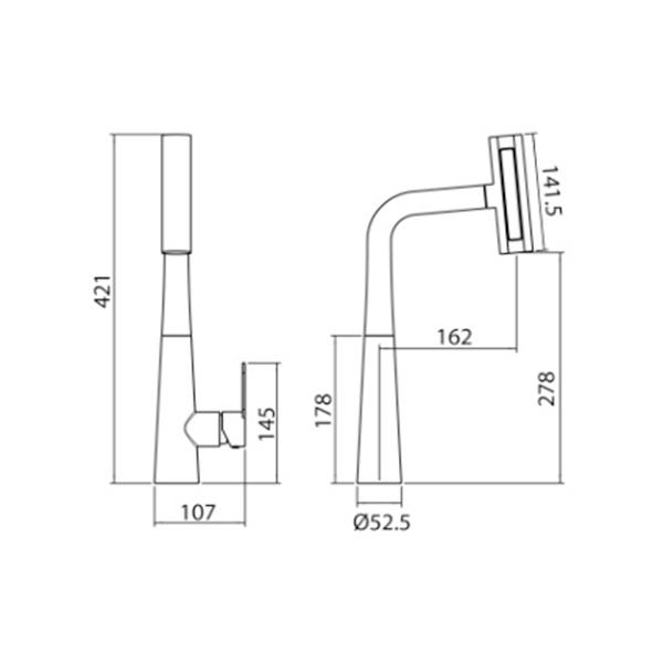 Abagno Kitchen Sink Mixer SHM-292P-SS