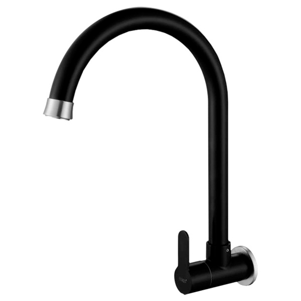 Abagno Wall Kitchen Sink Tap Black Nickel SHT-028W-BS