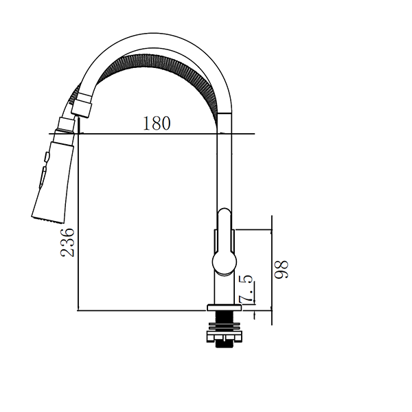 Abagno Pillar Sink Tap SHT-258-MP-SC
