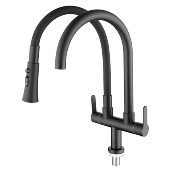 Abagno Pillar Sink Tap SHT-258-MSP-MB [Matt Black]     