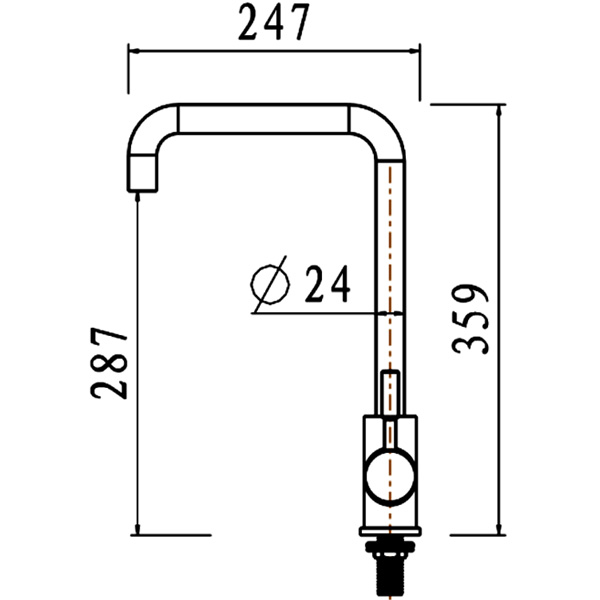 Abagno Sink Tap SIC-190-BS