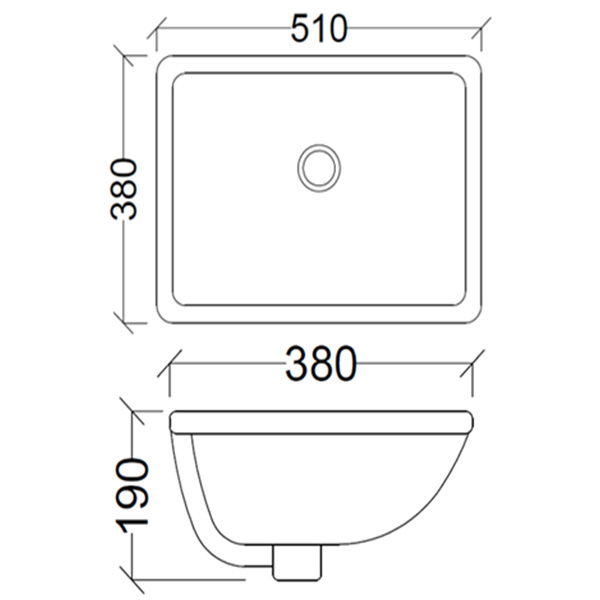 Abagno Under Counter Wash Basin SIENA