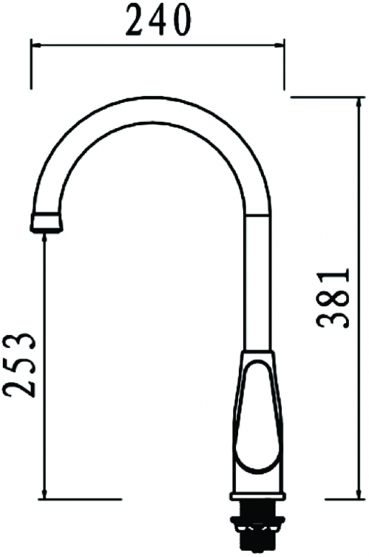 Abagno Kitchen Sink Mixer SIM-280-SS
