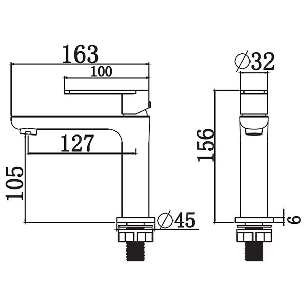 Abagno Basin Tap SJC-075SB-BN [Black Nickel]