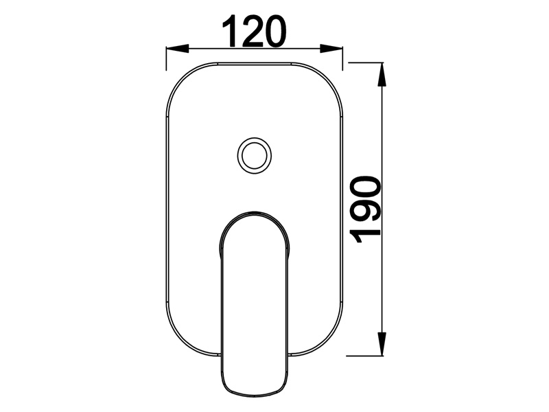 Abagno Concealed Shower Mixer With Diverter SJM-015-CR