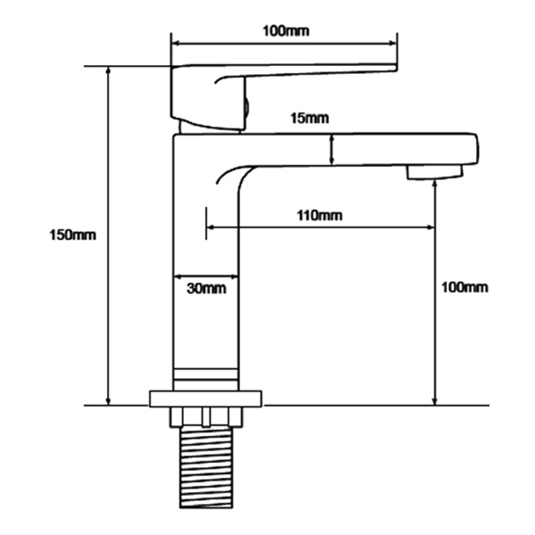 Abagno Basin Tap SMC-075S-CR