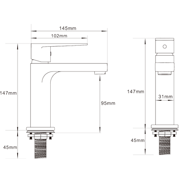 Abagno Basin Tap SMC-075S-BN [Black Nickel]