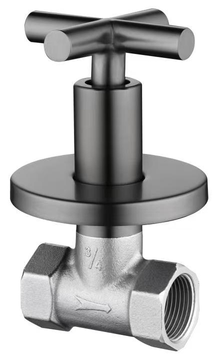 Abagno Full-Turn Concealed Stop Cock SOT-686FT-BN [Black Nickel] [3/4"]