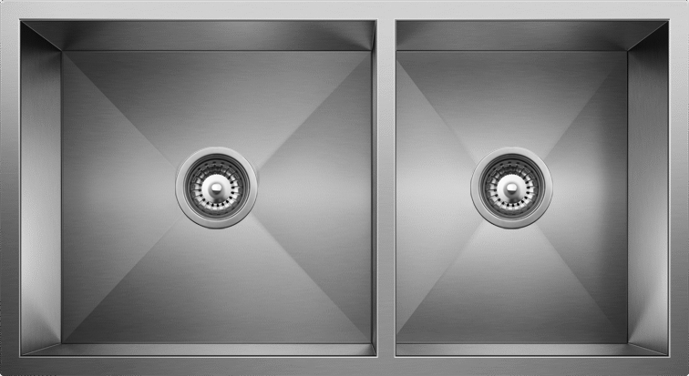 Abagno Under-Mount Double Bowl Kitchen Sink SS-8645A