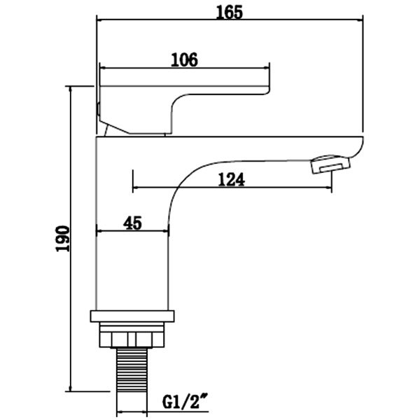 Abagno Basin Tap SSC-075-BN [Black Nickel]