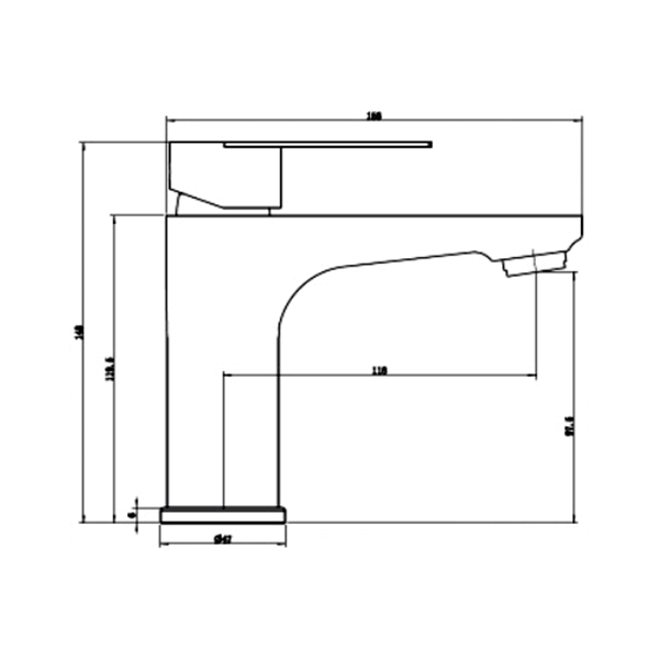 Abagno Basin Mixer STM-075-SS