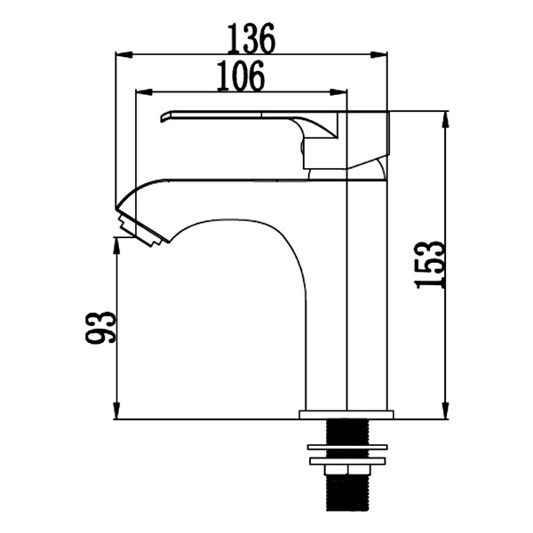 Abagno Basin Tap SVC-075-CR