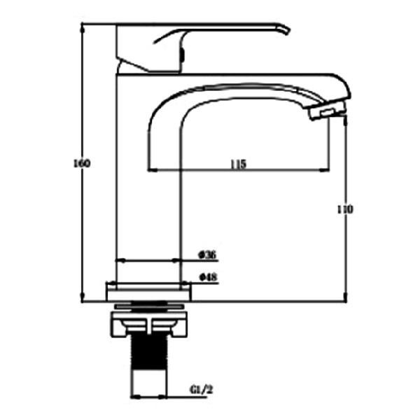 Abagno Basin Tap SVC-075S-BN [BLACK NICKEL]