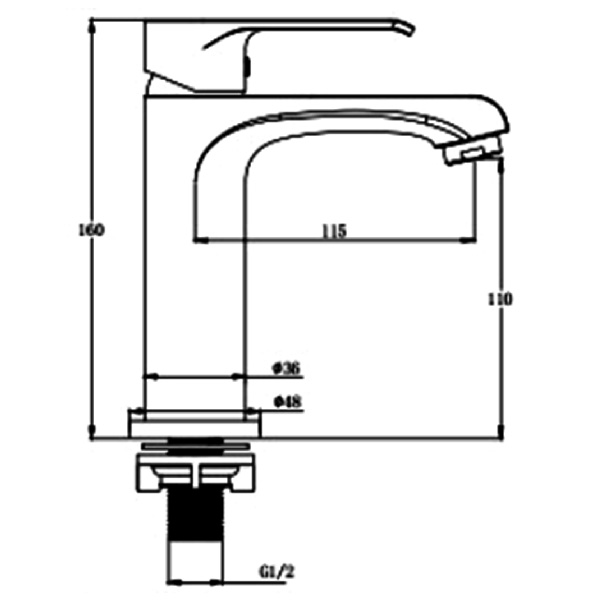 Abagno Basin Tap SVC-075S-CR
