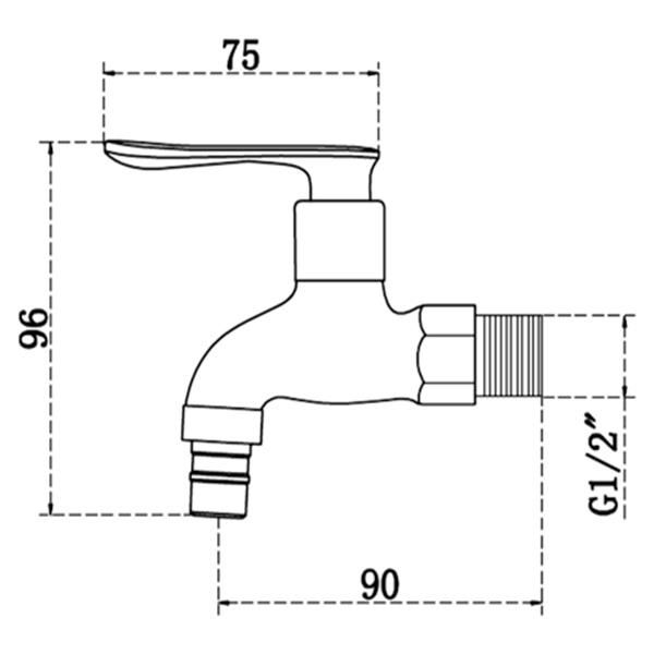 Abagno Hose Bib Tap T-2183B