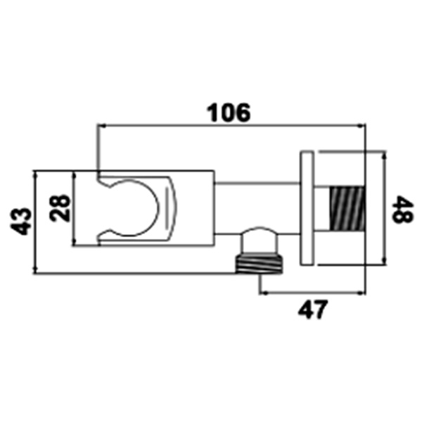 Abagno Angle Valve T-5693H-SC
