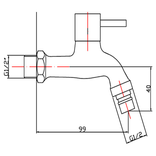 Abagno Hose Bib Tap T-7283