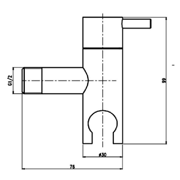 Abagno Angle Valve With Holder T-7293H