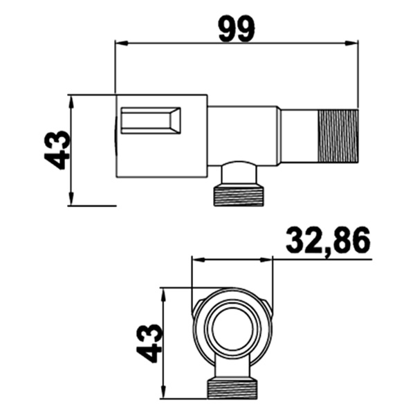 Abagno Angle Valve T-74093