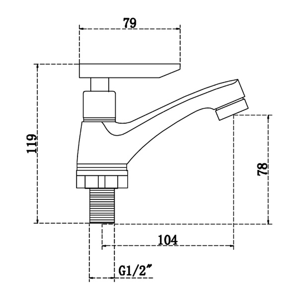 Abagno Basin Tap T-7912B