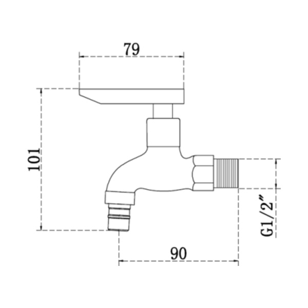 Abagno Hose Bib Tap T-7983B
