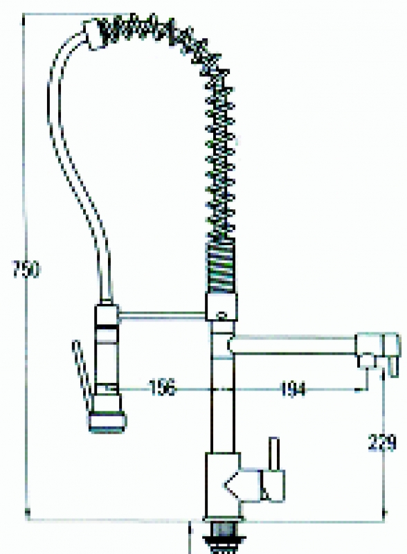 Abagno Kitchen Sink Mixer with Flexible Spout LKM-8000
