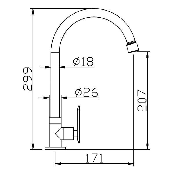 Abagno Sink Tap T-84018B