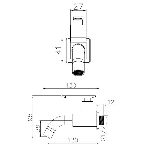 Abagno Bib Tap T-84224-MB
