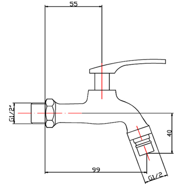 Abagno Hose Bib Tap T-85083