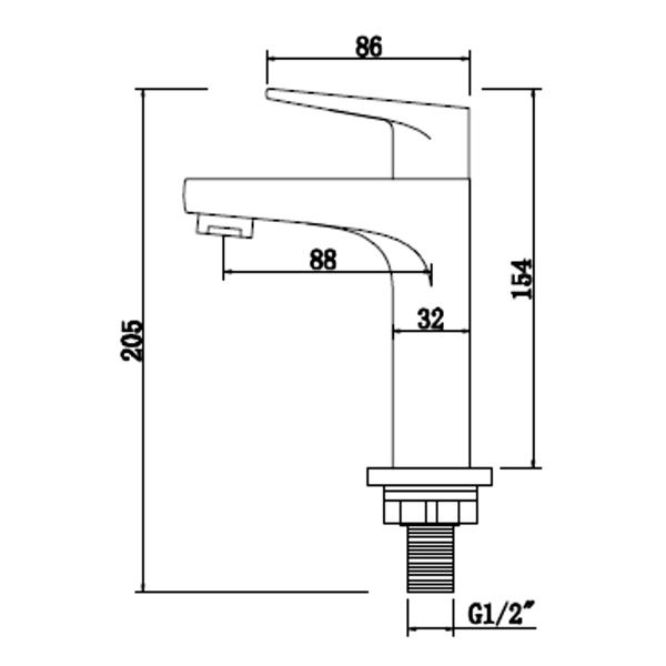 Abagno Basin Tap T-91112