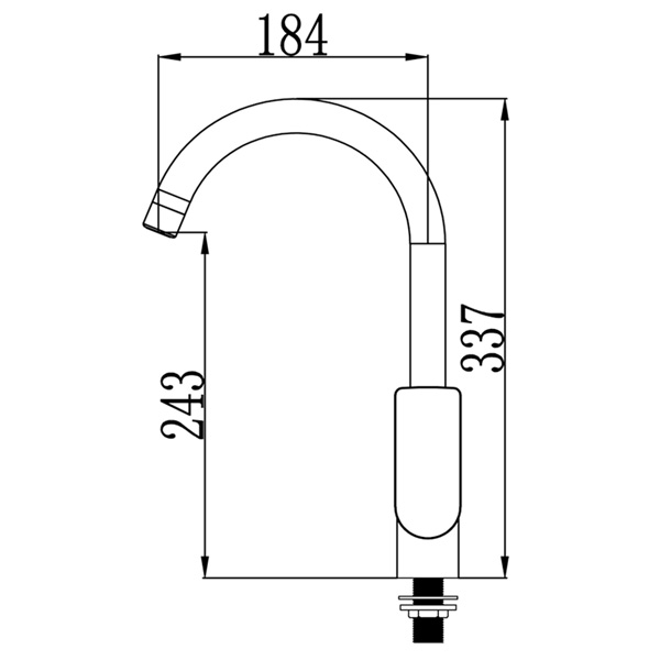 Abagno Sink Tap TAC-180-ZG