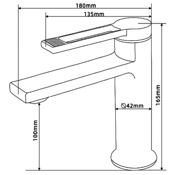 Abagno Basin Mixer TBM-075-BN [Black Nickel]