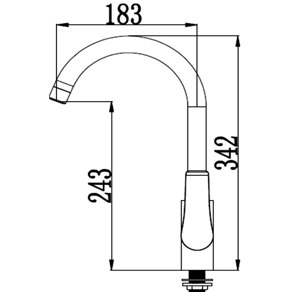 Abagno Kitchen Sink Tap TDC-180-CR