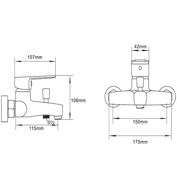 Abagno Shower Mixer TEM-022-CR