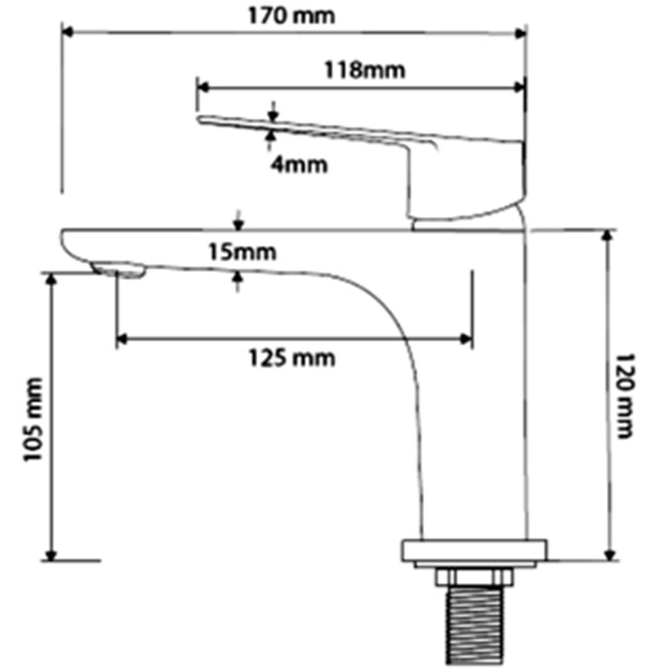 Abagno Basin Tap TJC-075-BN [Black Nickel]