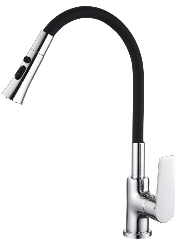 Abagno Kitchen Sink Mixer With Flexible Spout & 3 Functions Spray TJM-338FJ-CR