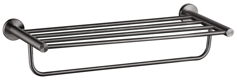 Abagno 700mm Towel Shelf with Rail TR-6172-BN [Black Nickel]