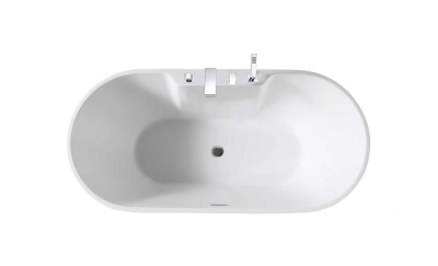 Abagno Free-Standing Bathtub With Mixer K6065GW-M