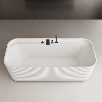 Abagno Free-Standing Bathtub With Mixer K6507MW-M [Matt Black]