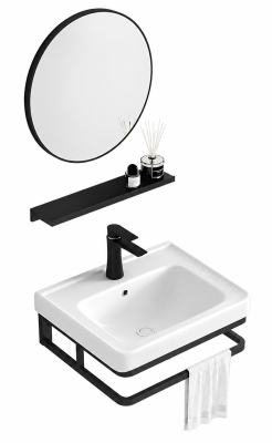 Abagno Bathroom Basin Cabinet MSS-8443S-BLK