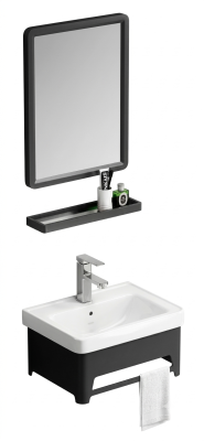 Abagno Bathroom Basin Cabinet MSS-9055S-BLK